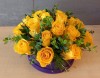 Geltonų rožių dėžutė